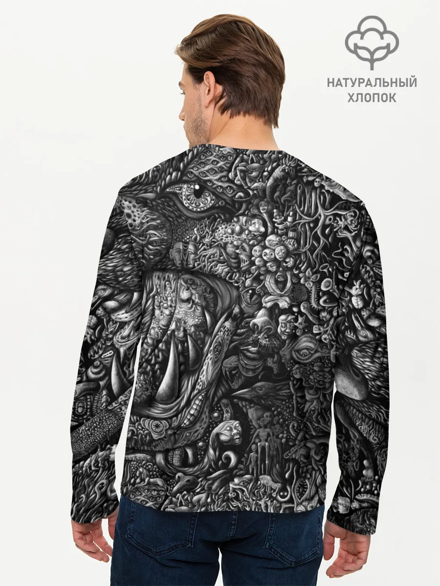 Мужской лонгслив базовый / Безумие