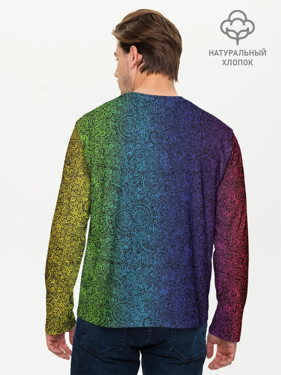 Мужской лонгслив базовый / Узор