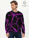 Мужской лонгслив базовый / Hexagon