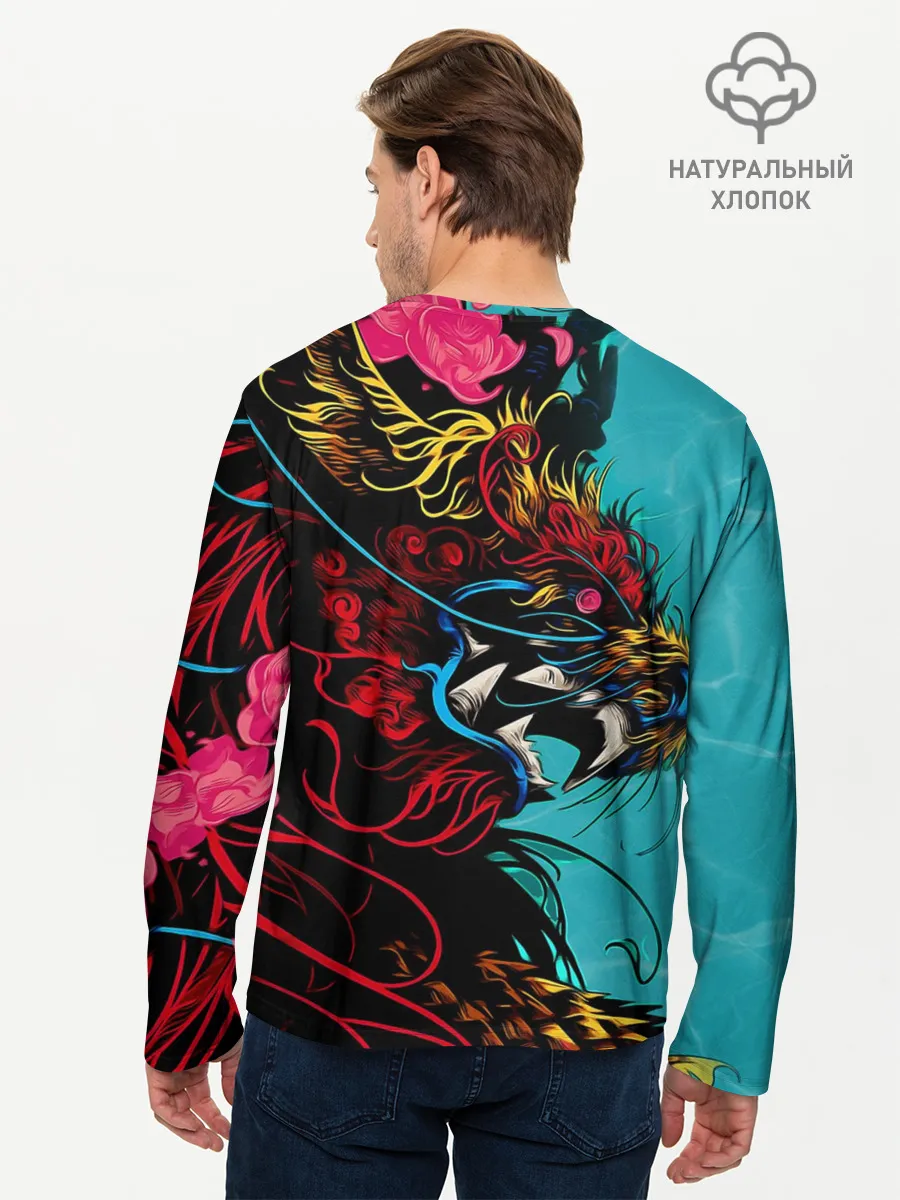 Мужской лонгслив базовый / Дракон | Dragon