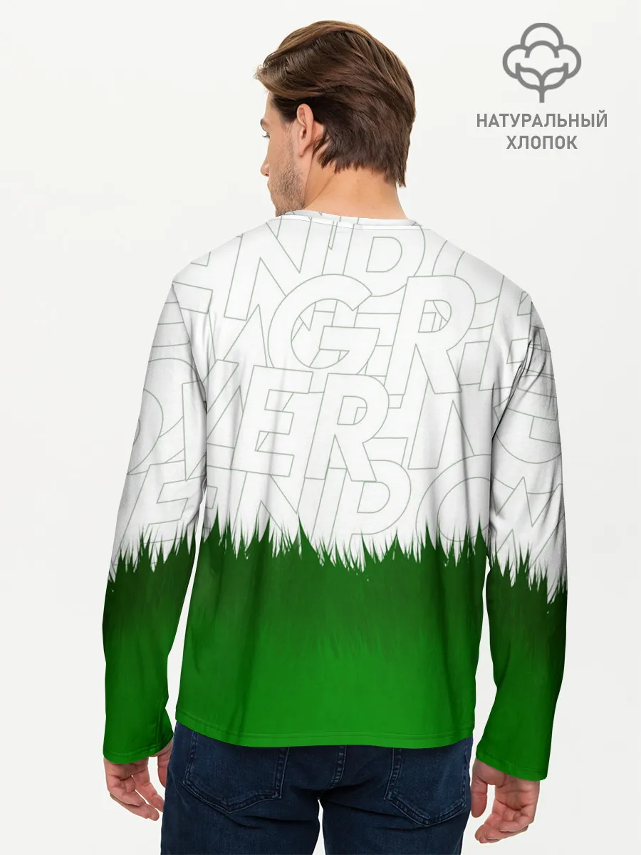 Мужской лонгслив базовый / GREEN POWER