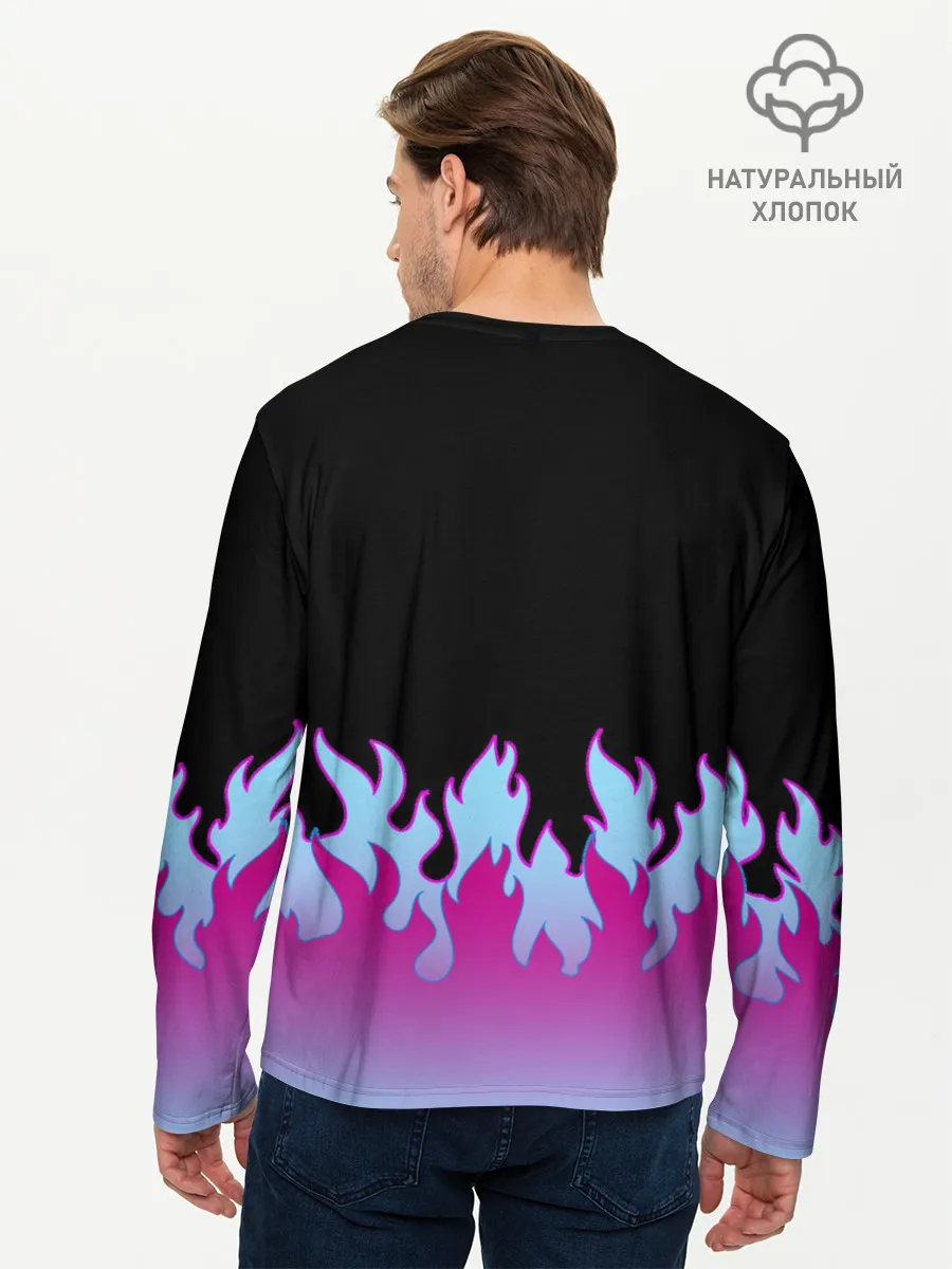 Мужской лонгслив базовый / ПЛАМЯ 1.0
