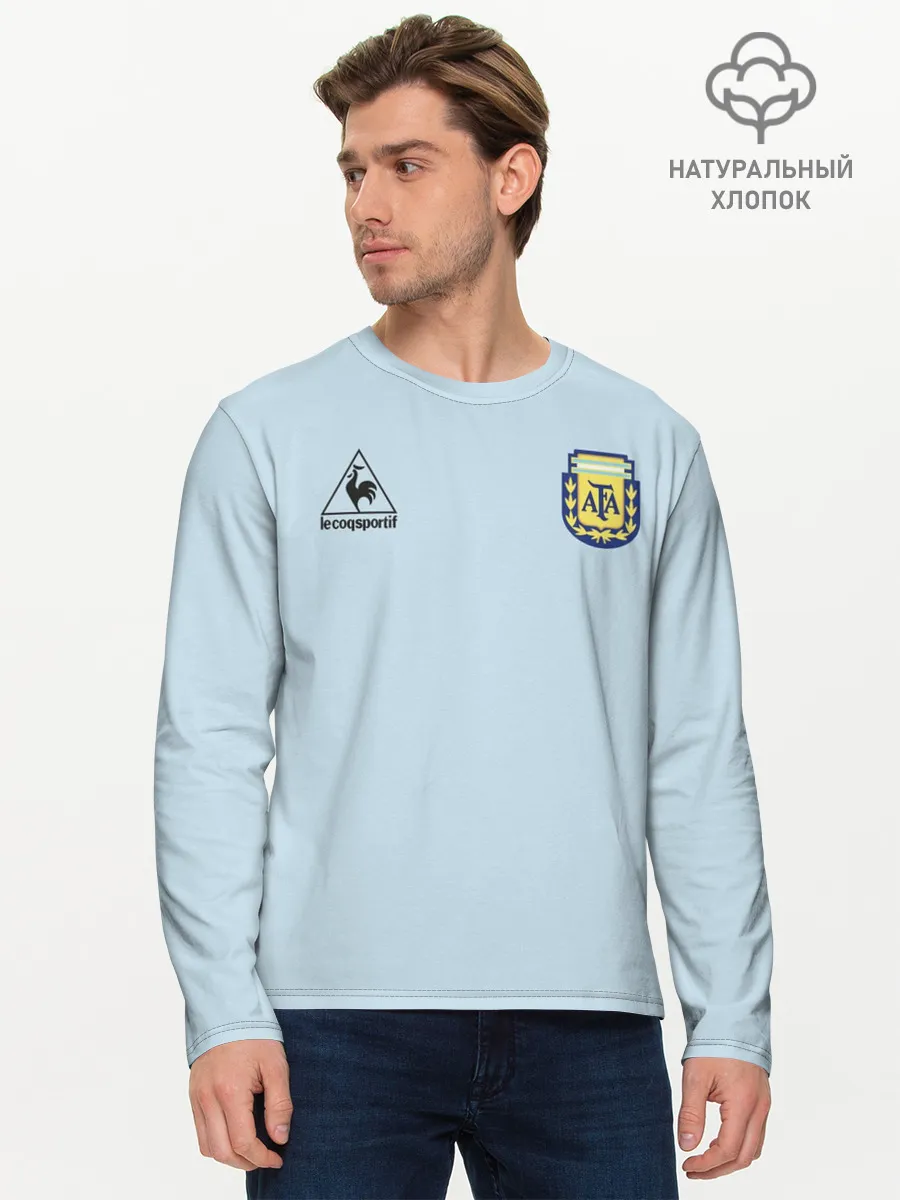 Мужской лонгслив базовый / Диего Марадона