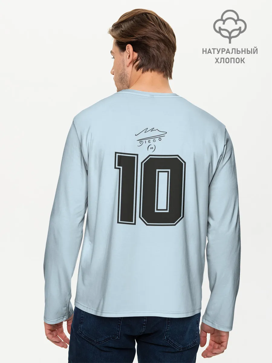 Мужской лонгслив базовый / Диего Марадона