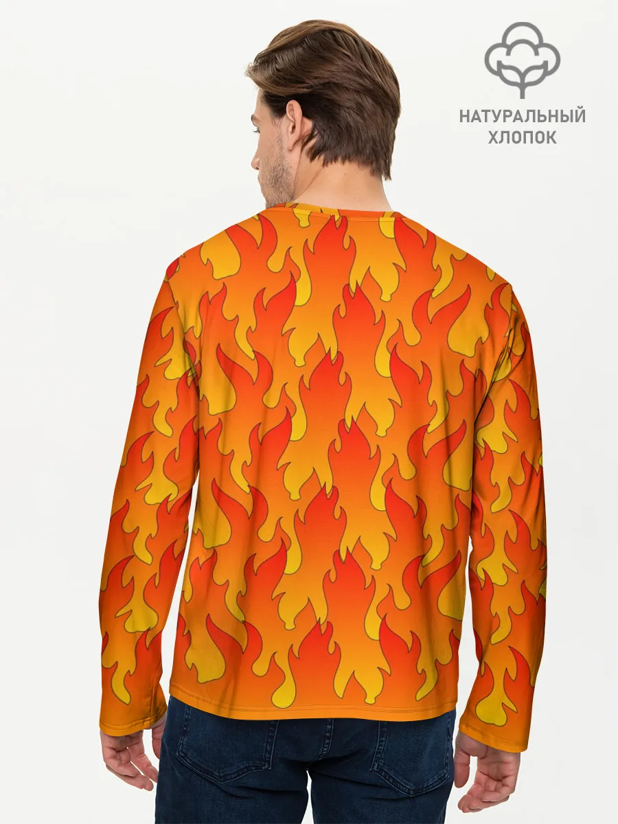 Мужской лонгслив базовый / ПЛАМЯ 2.0