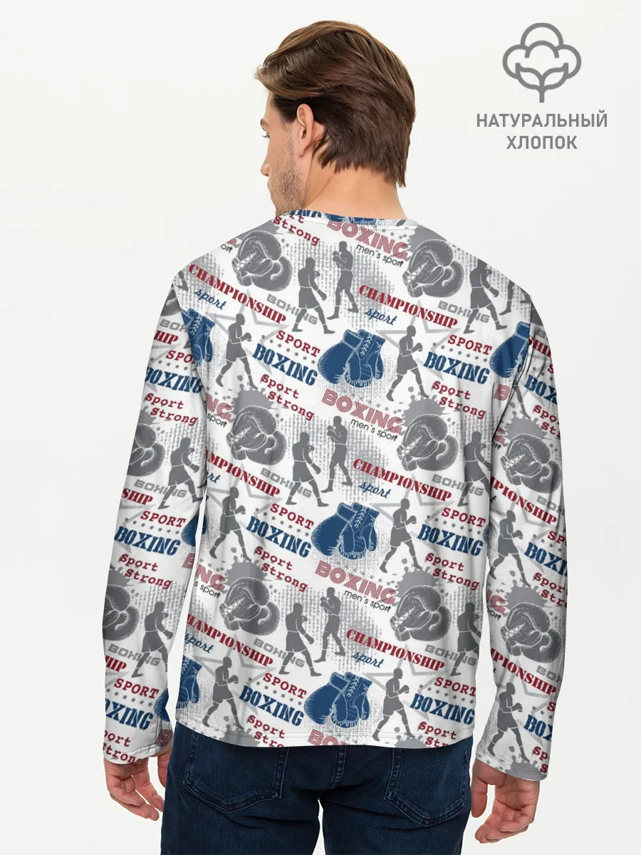 Мужской лонгслив базовый / Бокс