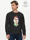 Мужской лонгслив базовый / Paulo Dybala Pop Art