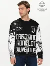 Мужской лонгслив базовый / КРИШТИАНУ РОНАЛДУ / ЮВЕНТУС