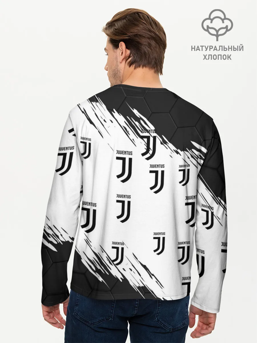 Мужской лонгслив базовый / КРИШТИАНУ РОНАЛДУ / ЮВЕНТУС