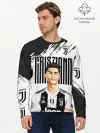 Мужской лонгслив базовый / КРИШТИАНУ РОНАЛДУ / ЮВЕНТУС