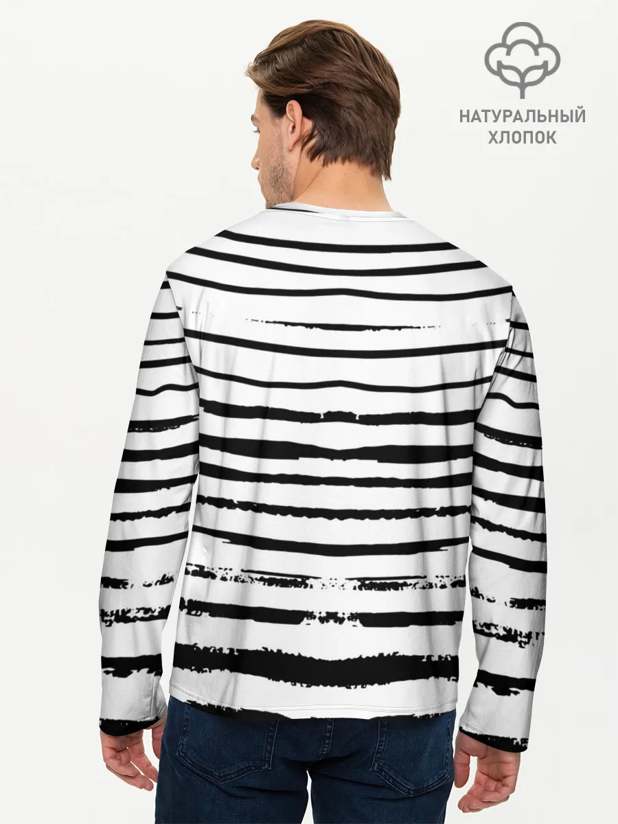 Мужской лонгслив базовый / СЕВЕРНЫЙ ФЛОТ ТЕЛЬНЯШКА ВМФ