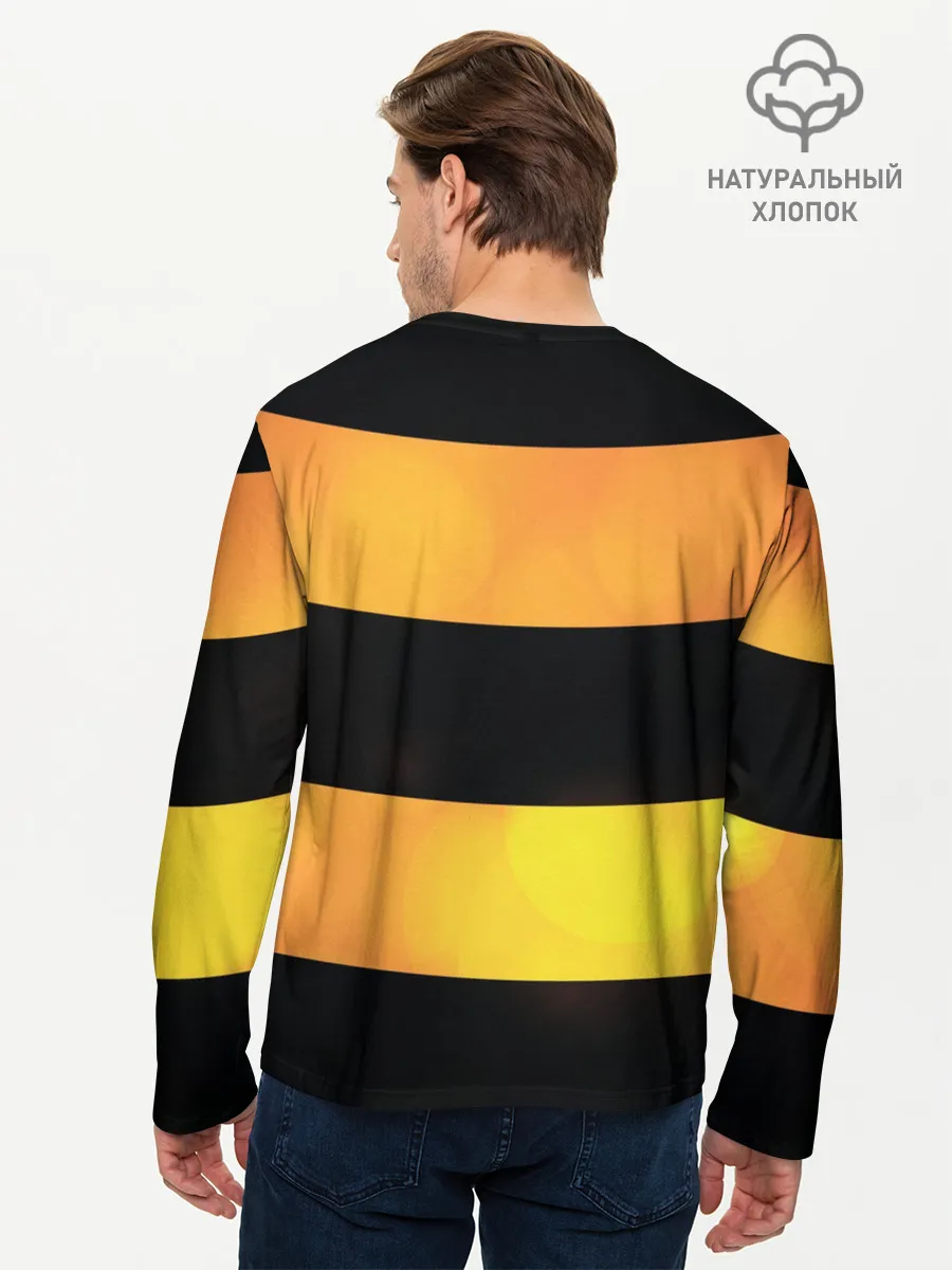 Мужской лонгслив базовый / Георгиевская лента