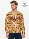 Мужской лонгслив базовый / АЛОХА ГАВАЙИ, ALOHA, SUMMER