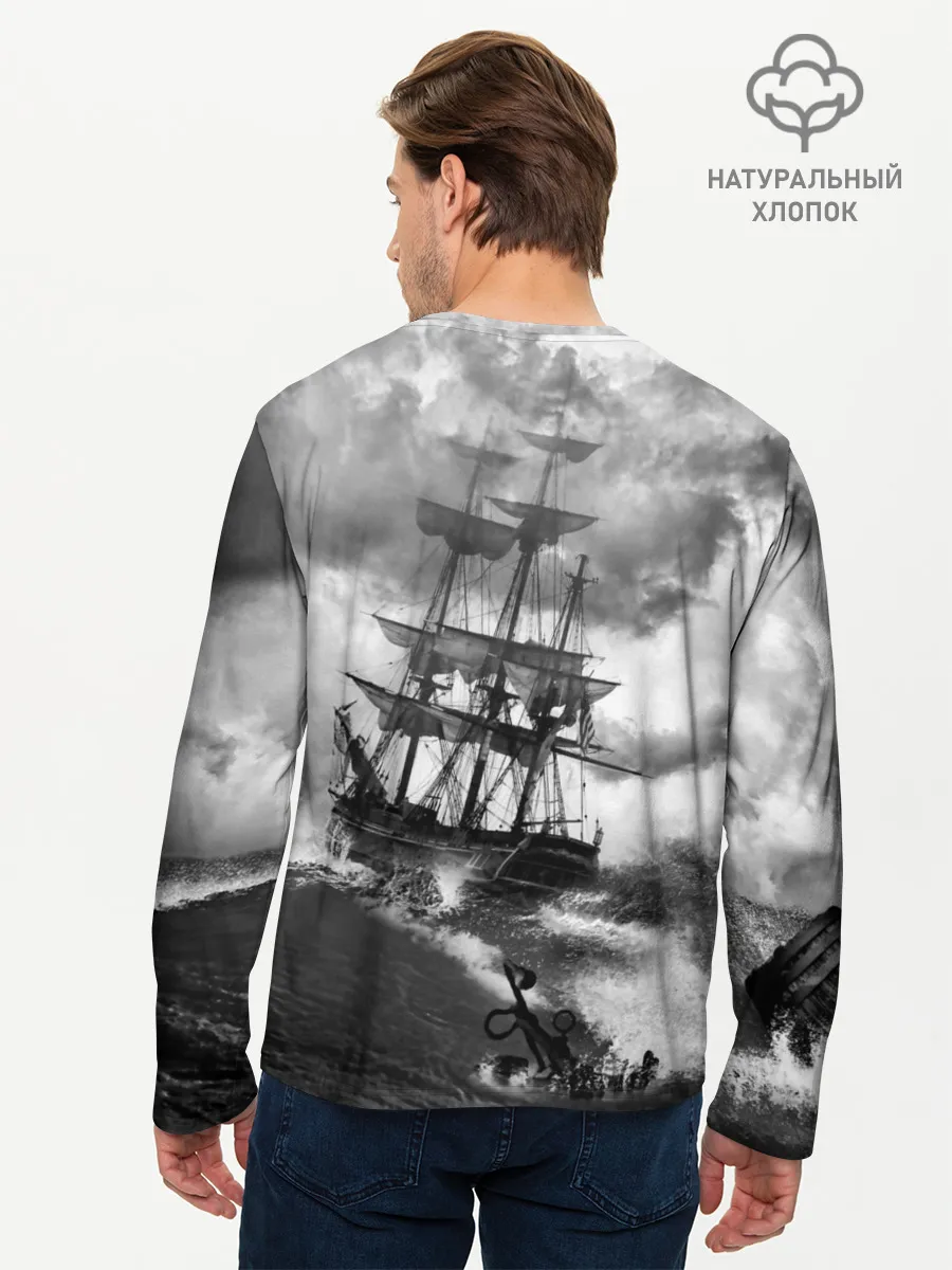 Мужской лонгслив базовый / Парусник