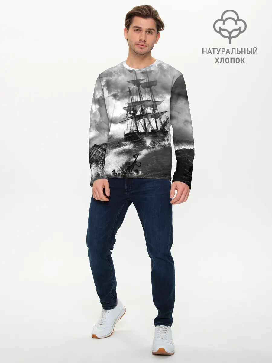 Мужской лонгслив базовый / Парусник