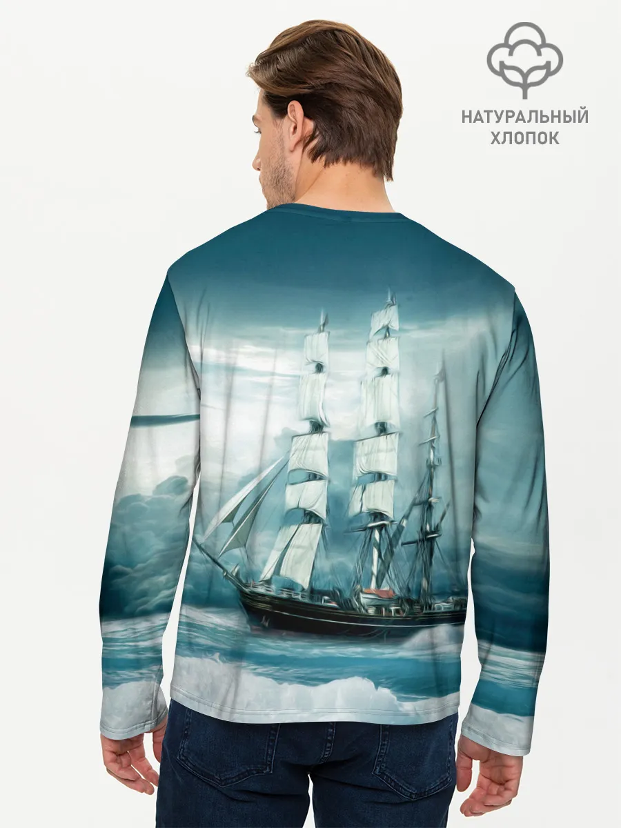 Мужской лонгслив базовый / Парусник