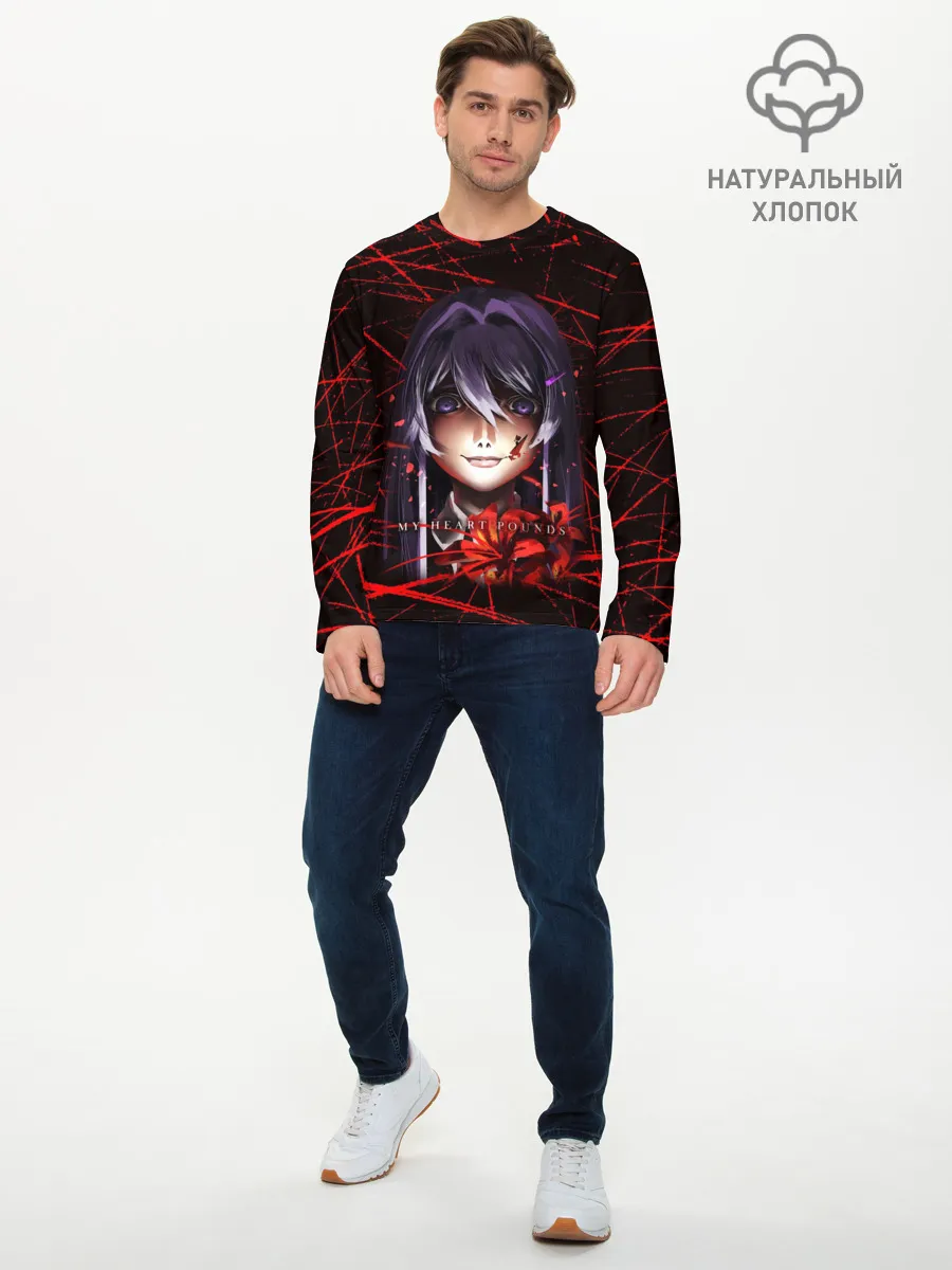 Мужской лонгслив базовый / Doki Doki Literature Club Юри