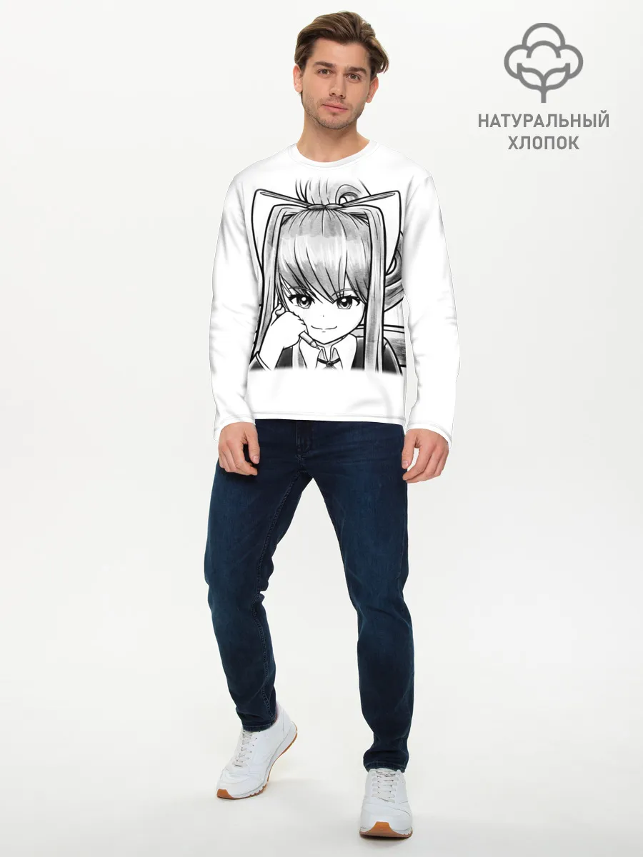Мужской лонгслив базовый / Doki Doki Literature Club