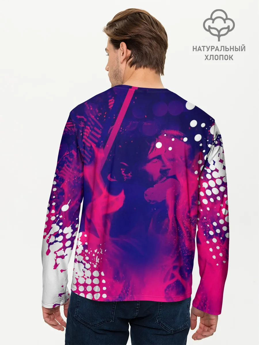 Мужской лонгслив базовый / ЛИОНЕЛЬ МЕССИ / FIRE / ОГОНЬ