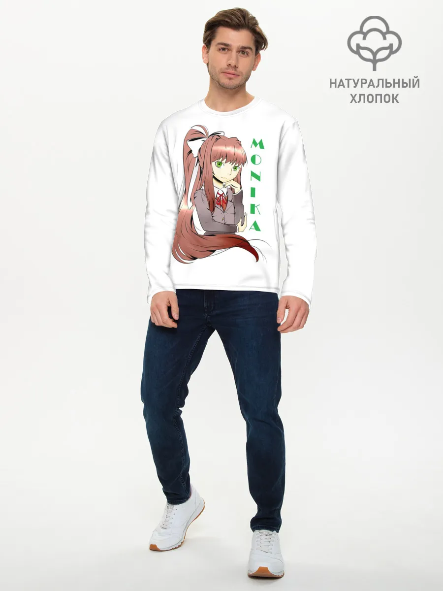 Мужской лонгслив базовый / Doki Doki MONIKA