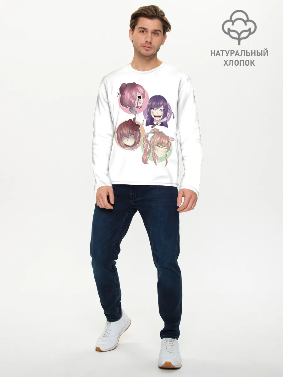 Мужской лонгслив базовый / Doki Doki Literature Club