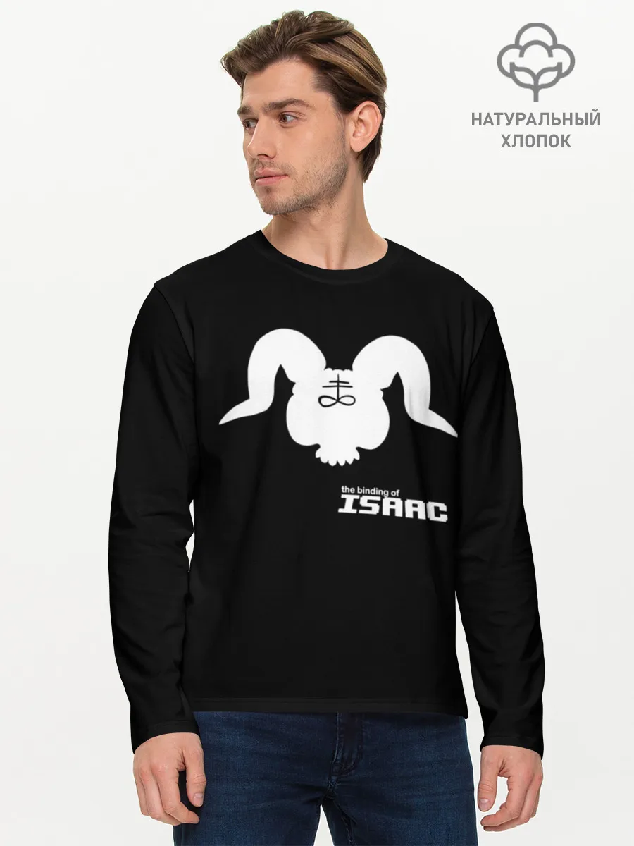 Мужской лонгслив базовый / The Binding of isaac Satan