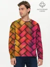 Мужской лонгслив базовый / Colorful weave
