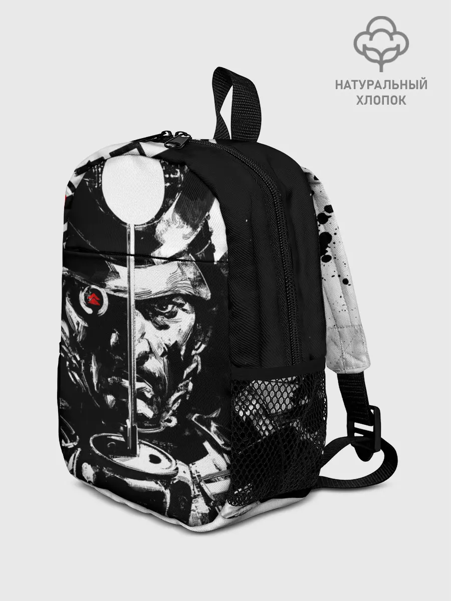 Рюкзак детский / Самурай | ЧБ | Лого