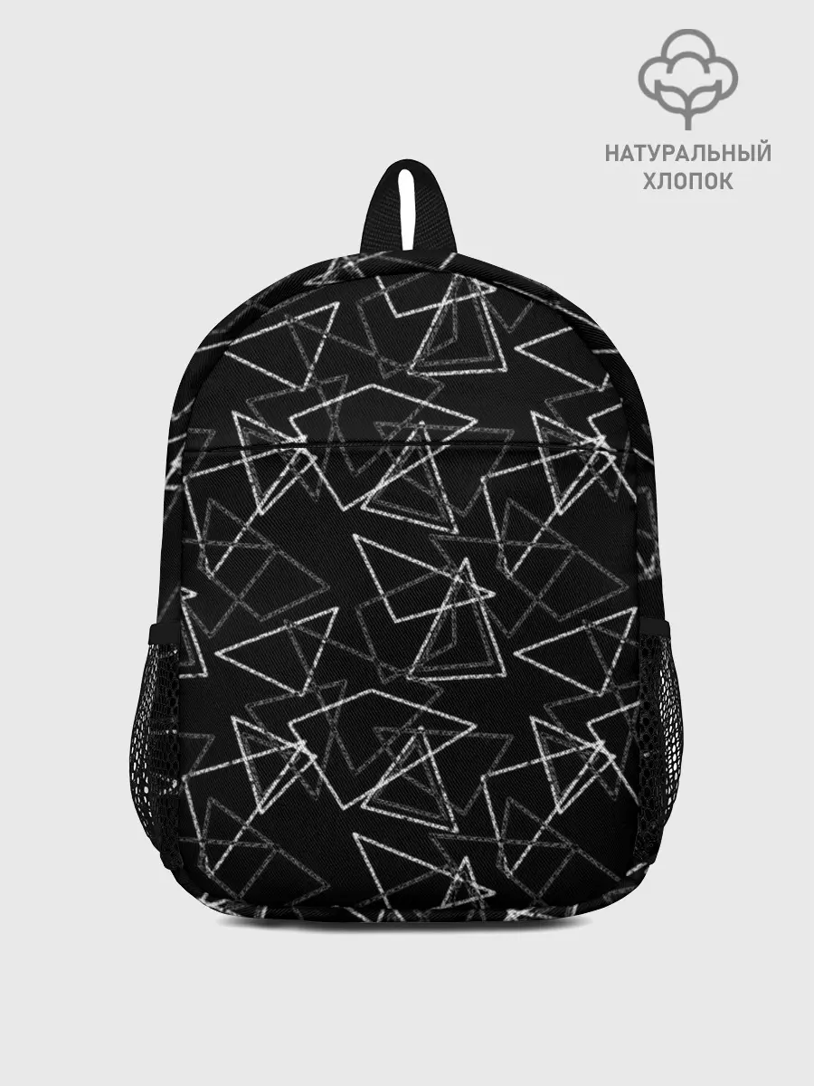 Рюкзак детский / Черно-белый геометрический
