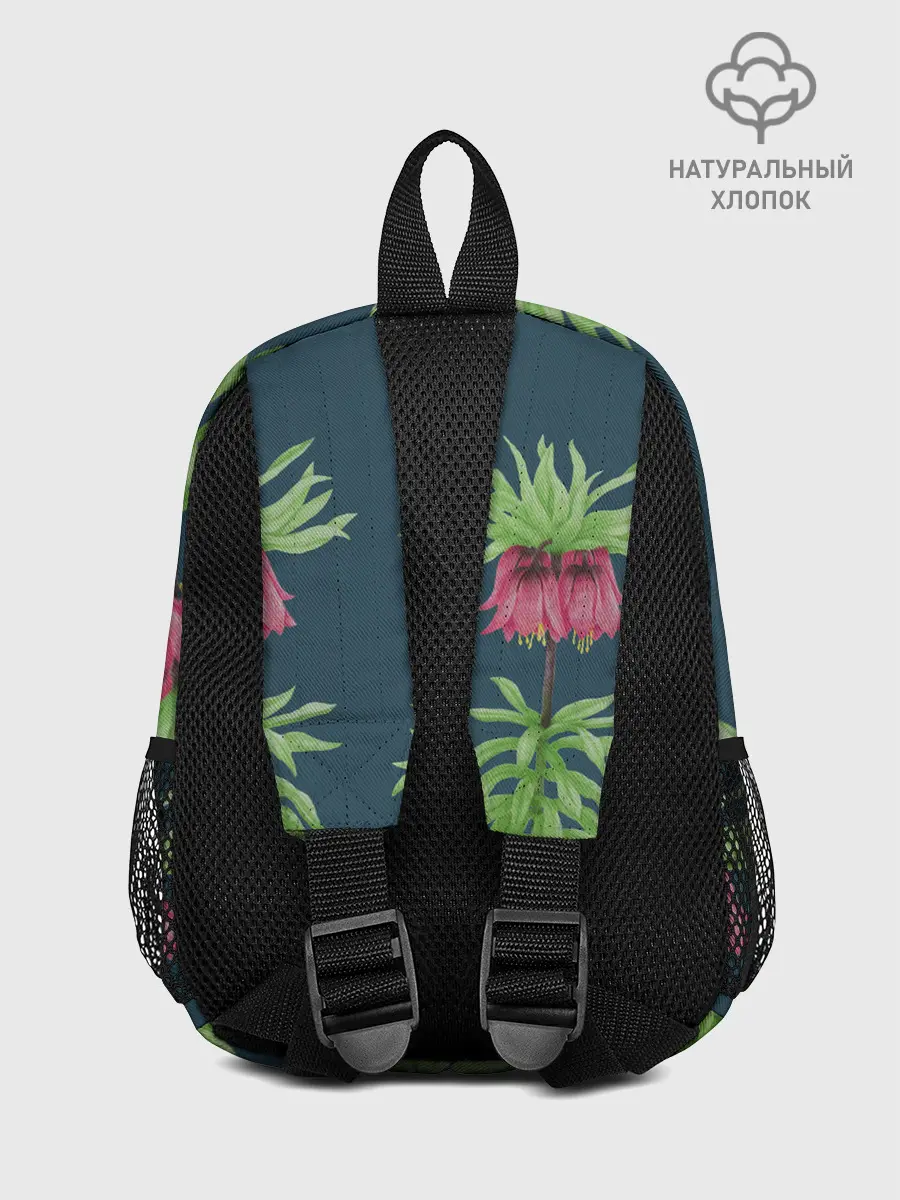 Рюкзак детский / Цветы рябчика на темном фоне