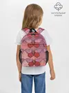 Рюкзак детский / Розовый принт с бабочками