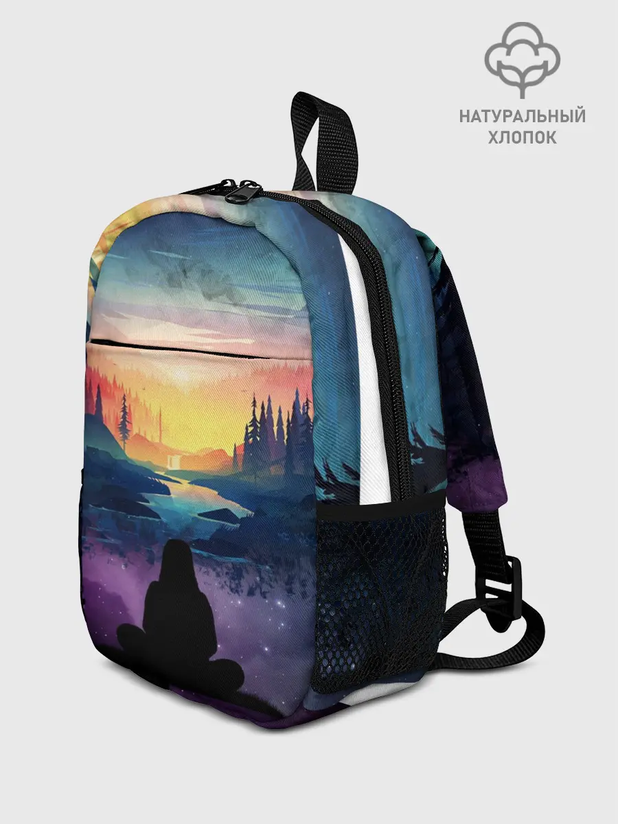 Рюкзак детский / ПЕЙЗАЖ НАД ЗВЕЗДАМИ
