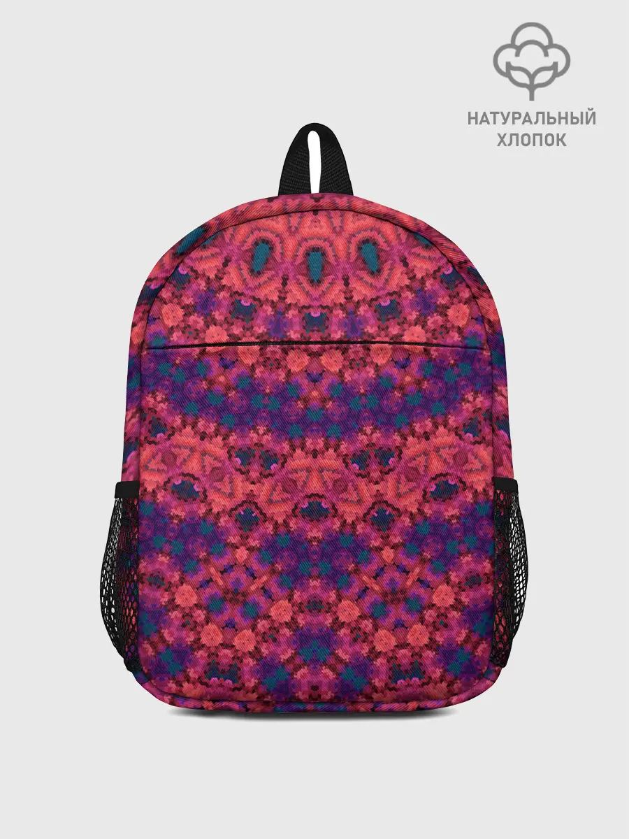 Рюкзак детский / Круглый красный орнамент