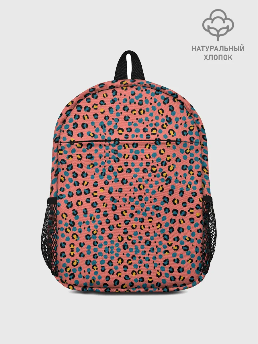 Рюкзак детский / Леопардовый принт на розовом