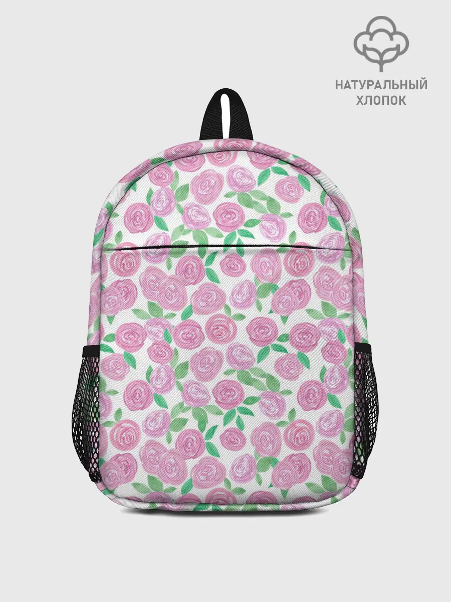 Рюкзак детский / Розовые акварельные розы
