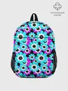 Рюкзак детский / Яркие бирюзовые цветы