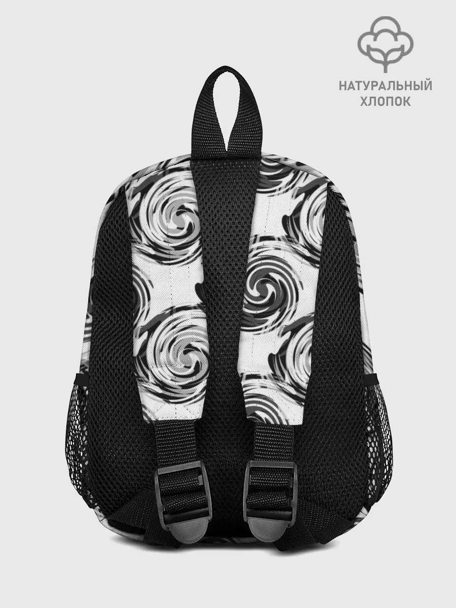 Рюкзак детский / Черно-белый абстрактный узор