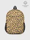 Рюкзак детский / Желтый леопардовый принт