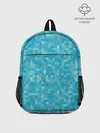 Рюкзак детский / Бирюзовая пиксель абстракция