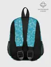 Рюкзак детский / Бирюзовая пиксель абстракция