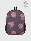 Рюкзак детский / Камелии на вишневом фоне