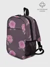 Рюкзак детский / Камелии на вишневом фоне