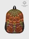 Рюкзак детский / Оранжево-оливковый калейдоскоп