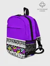 Рюкзак детский / Яркий фиолетовый цветочный