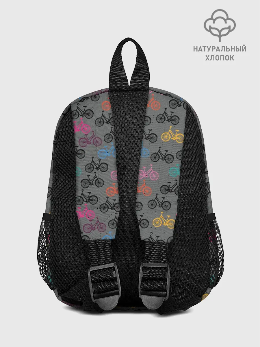 Рюкзак детский / Цветные велосипеды паттерн