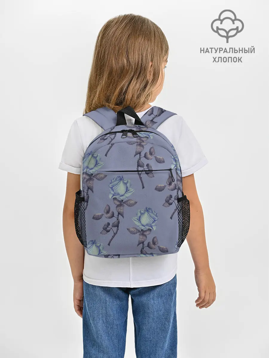 Рюкзак детский / Голубые розы