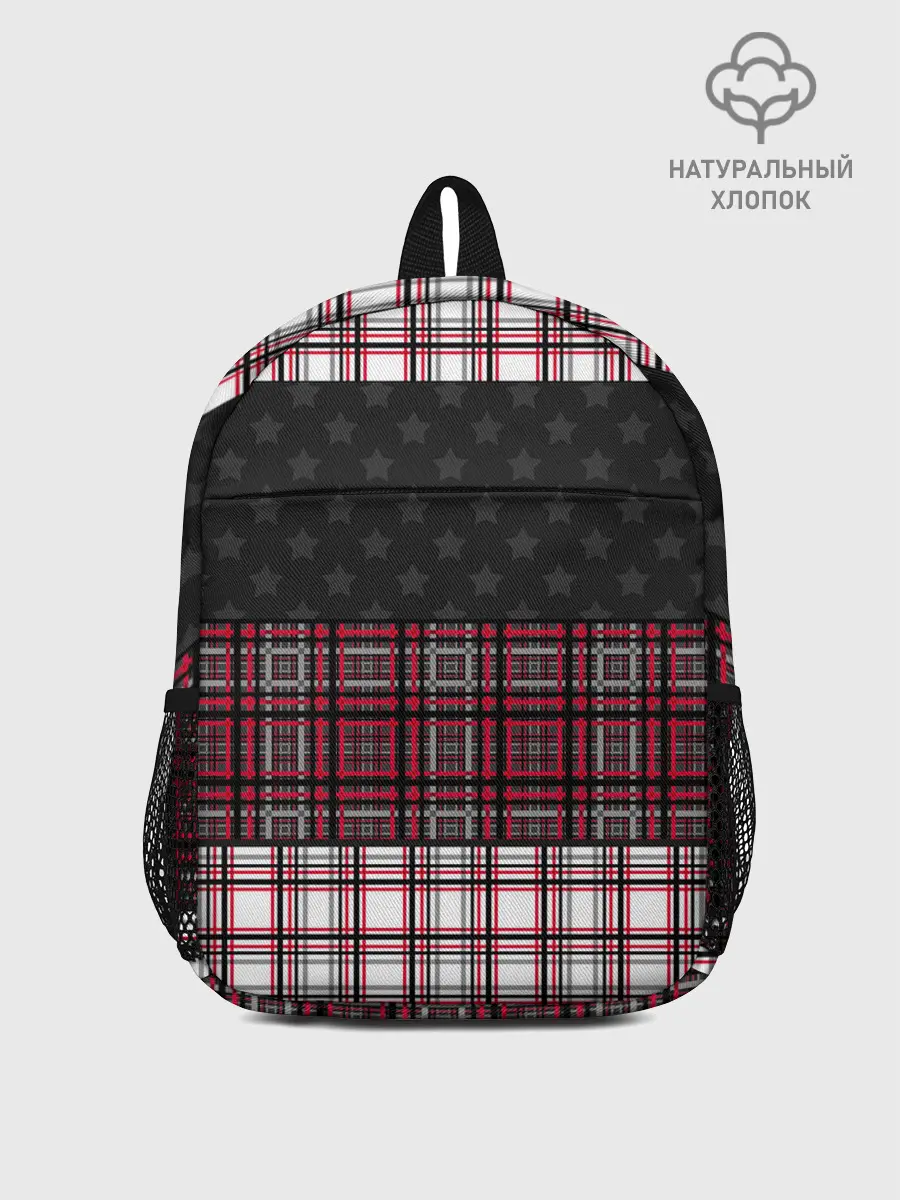 Рюкзак детский / Комбинированный красно-серый