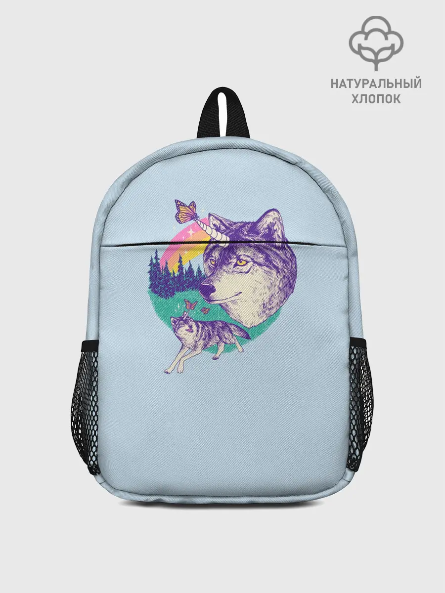 Рюкзак детский / Волк единорог