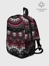 Рюкзак детский / Красно-черный мозаичный узор