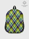 Рюкзак детский / Крупный клетчатый косой узор
